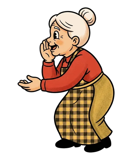 Nonna che chiama il gatto