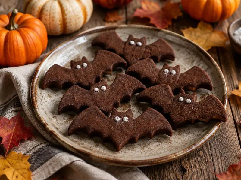 Biscotti pipistrello al cacao — ricetta della Nonna