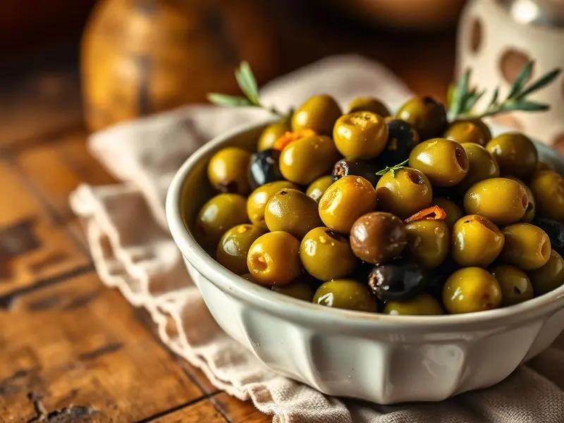 Olive marinate con agrumi ed erbe — ricetta della Nonna