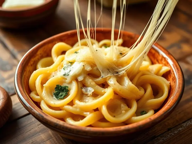 Pasta e patate con la provola — ricetta della Nonna