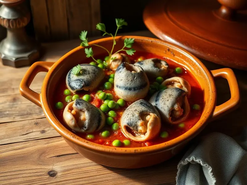 Seppie con i piselli — ricetta della Nonna