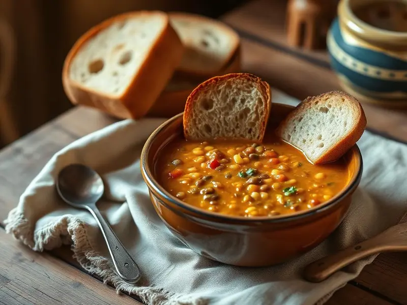Zuppa di lenticchie e pane — ricetta della Nonna